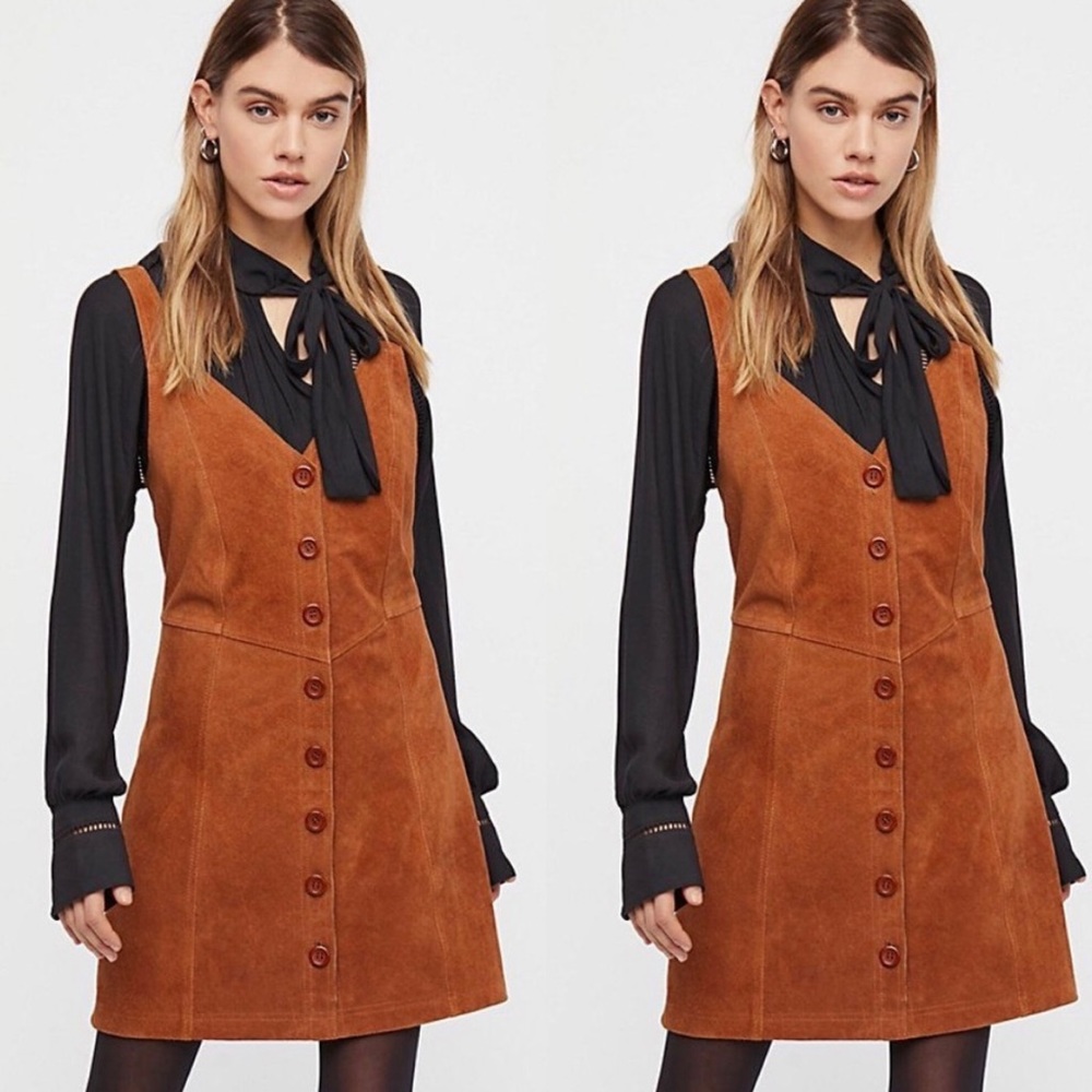 free people suede dress size 0